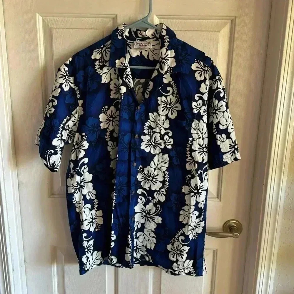 Pacific Legend Hawaiian Shirt SZ L worn once made in Hawaii 100% Cotton